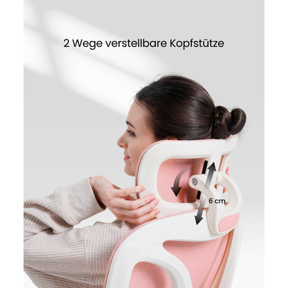 Artikelbild 6 für FlexiSpot Bürostuhl BS5P-PRO Stoff rosa, Gestell schwarz, Artikelnummer 656399