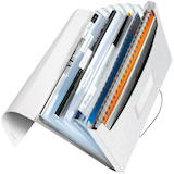 Artikelbild 1 für AKTION: LEITZ Fächermappe WOW 4589 6 Fächer weiß mit Prämie nach Registrierung, Artikelnummer 899714