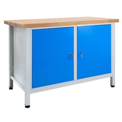 Artikelbild 4 für ADB Werkbank lichtgrau, blau 120,0 x 60,0 x 84,0 cm, Artikelnummer 674782