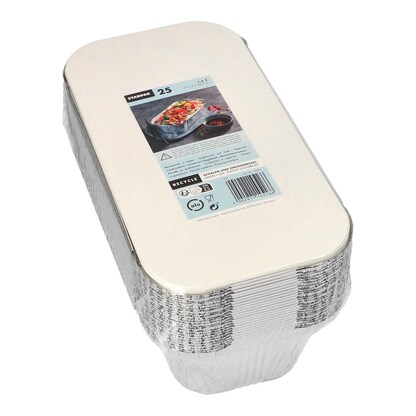 Artikelbild 3 für 25 STARPAK Aluschalen mit Deckel 1500 ml, Artikelnummer 242881
