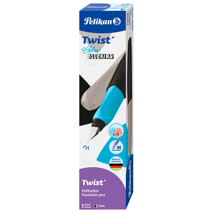 Artikelbild 2 für Pelikan Twist® Color Blocking Patronenfüller dark M (mittel), Artikelnummer 574267