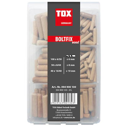 Artikelbild 3 für TOX Boltfix wood 094900100 Holzdübel-Sortiment, 190-teilig, Artikelnummer 560049