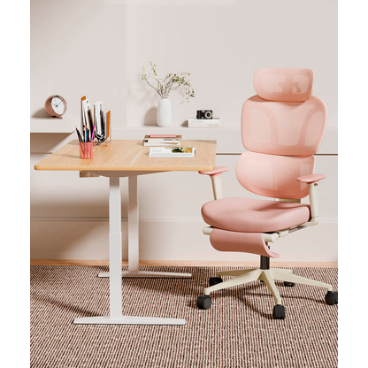 Artikelbild 3 für FlexiSpot Bürostuhl BS5P-PRO Stoff rosa, Gestell schwarz, Artikelnummer 656399