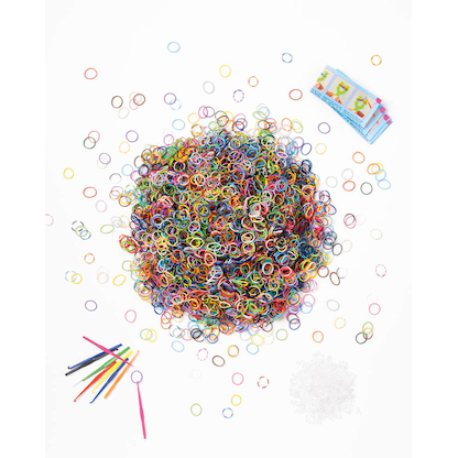 Artikelbild 3 für folia Gummifaden Rubber Loops mehrfarbig 5.700 St., Artikelnummer 693117