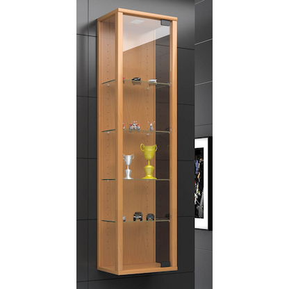 Artikelbild 3 für VCM my home Stano Mini Hängevitrine buche 4 Fachböden, Artikelnummer 814900