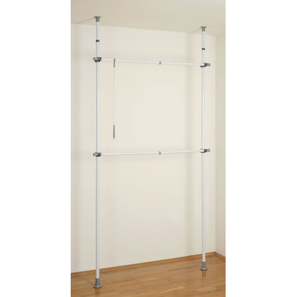 Artikelbild 5 für WENKO Teleskop-Garderobe Herkules 50610100 grau Metall 75,0 - 120,0 x 165,0 - 300,0 cm, Artikelnummer 664914