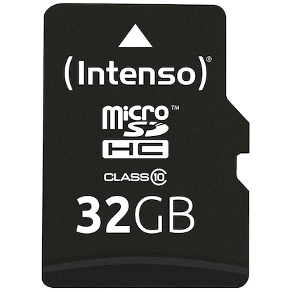 Artikelbild für Intenso Speicherkarte microSDHC-Card Class 10 32 GB, Artikelnummer 325787