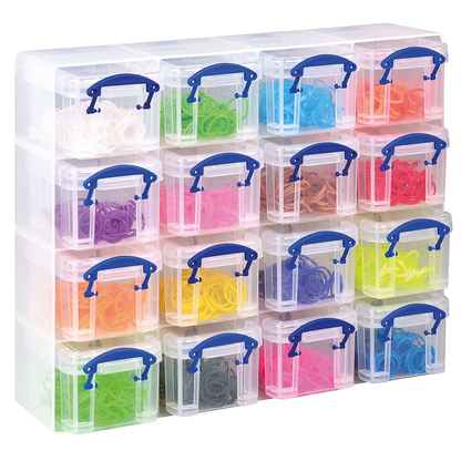 Artikelbild 2 für Really Useful Box Kleinteilemagazin 16x 0,14 l transparent 28,0 x 8,5 x 22,5 cm, Artikelnummer 156307