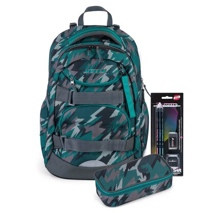 Artikelbild 13 für JOLLY Schulrucksack Next Gen Kunstfaser grün/schwarz, Artikelnummer 301063