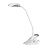 Artikelbild 1 für Hansa Swirl Schreibtischlampe weiß, silber 4 W mit Tischklemme, Artikelnummer 496147