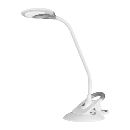 Artikelbild 4 für Hansa Swirl Schreibtischlampe weiß, silber 4 W mit Tischklemme, Artikelnummer 496147