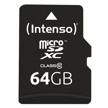 Artikelbild für Intenso Speicherkarte microSDXC-Card Class 10 64 GB, Artikelnummer 325845
