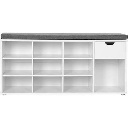 Artikelbild 4 für VASAGLE Schuhbank LHS024W01V1 weiß Holz 104,0 cm, Artikelnummer 438897