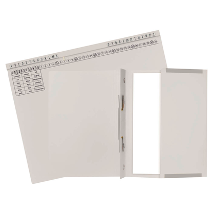 Artikelbild 2 für 25 Exacompta Hängehefter Exaflex Karton grau 1 x Amtsheftung / kaufmännische Heftung, Artikelnummer 111334