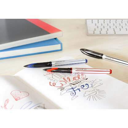 Artikelbild 4 für uni-ball Air Tintenroller silber 0,35 - 0,6 mm, Schreibfarbe: blau, 1 St., Artikelnummer 339130