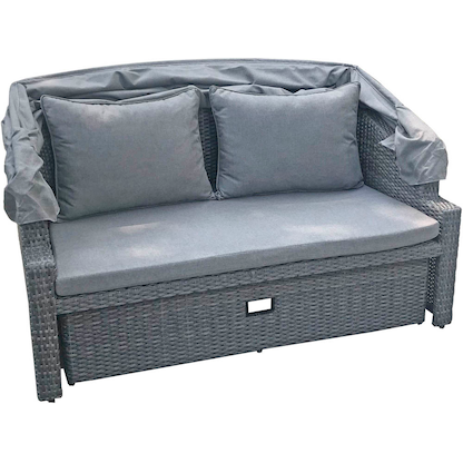 Artikelbild 2 für Garden Pleasure Loungesofa CARLO hellgrau, dunkelgrau Kunststoff, Metall, 6-teilig, Artikelnummer 134934