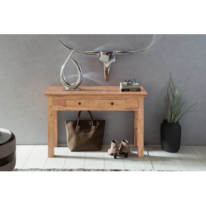 Artikelbild 2 für WOHNLING Schreibtisch braun rechteckig, 4-Fuß-Gestell braun 110,0 x 40,0 cm, Artikelnummer 540077