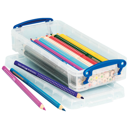 Artikelbild 2 für AKTION: Really Useful Box Aufbewahrungsbox 0,55 l transparent 22,0 x 10,0 x 4,0 cm, Artikelnummer 728059