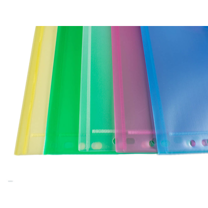 Artikelbild 3 für 10 FolderSys Dokumententaschen DIN A4 farbsortiert genarbt 0,20 mm, Artikelnummer 585190