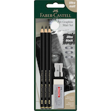 Artikelbild 1 für FABER-CASTELL Pitt Graphite Bleistift-Set B schwarz, 1 Set, Artikelnummer 277789