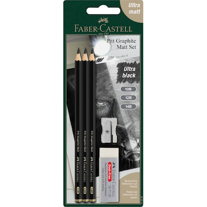 Artikelbild 24 für FABER-CASTELL Pitt Graphite Bleistift-Set B schwarz, 1 Set, Artikelnummer 277789