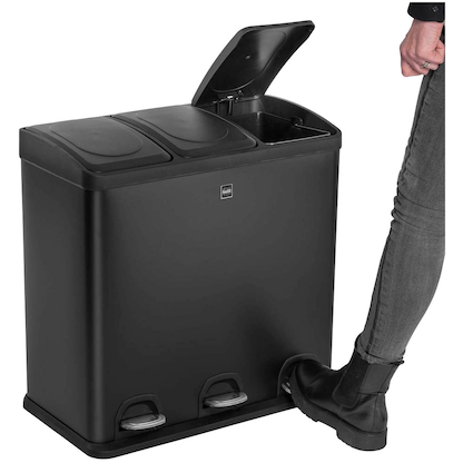 Artikelbild 5 für helit the seperator Mülltrenner 3x 20 l schwarz, Artikelnummer 223619