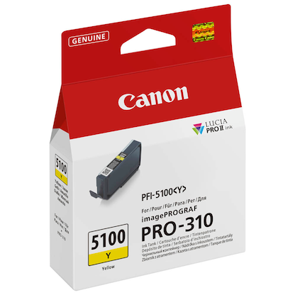 Artikelbild 4 für Canon PFI-5100 Y gelb Druckerpatrone, Artikelnummer 534943