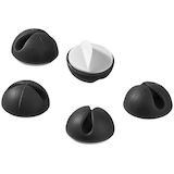 Artikelbild 1 für 5 goobay Kabelclips schwarz, Artikelnummer 821280