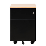 Artikelbild 1 für Gürkan Rollcontainer schwarz 2 Auszüge 40,0 x 60,0 x 62,0 cm, Artikelnummer 564803