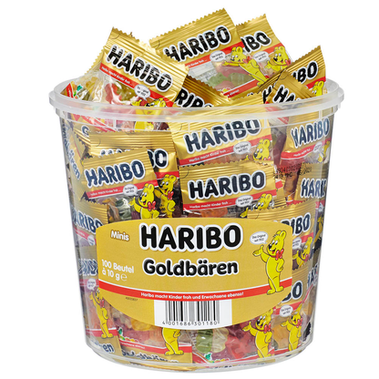Artikelbild 4 für HARIBO Goldbären Minibeutel Fruchtgummi 100 St., Artikelnummer 786863