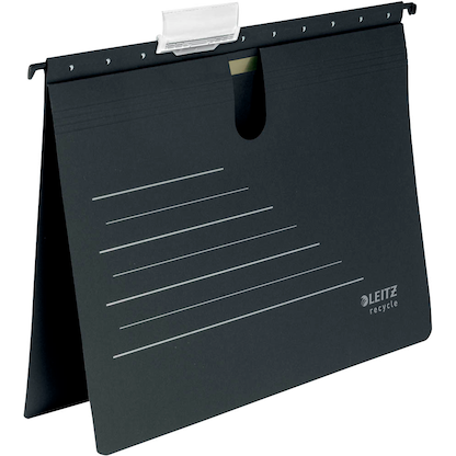 Artikelbild 23 für 10 LEITZ Hängehefter ALPHA® recycle 1920 Karton schwarz 1 x kaufmännische Heftung, Artikelnummer 304192