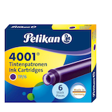 Artikelbild 1 für Pelikan 4001 TP/6 Tintenpatronen für Füller violett 6 St., Artikelnummer 682482