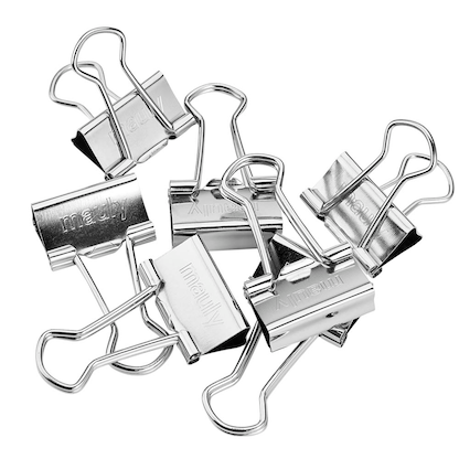 Artikelbild 3 für 12 MAUL Foldbackklammern silber 1,9 cm, Artikelnummer 242818