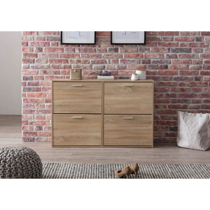 Artikelbild 6 für WOHNLING Schuhschrank, WL5.828 sonoma-eiche 4 Fachböden 120,0 x 24,0 x 81,0 cm, Artikelnummer 907644