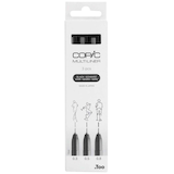 Artikelbild 1 für COPIC® Multiliner Fineliner schwarz 0.3 + 0.5 + 0.8 mm, 3 St., Artikelnummer 361388