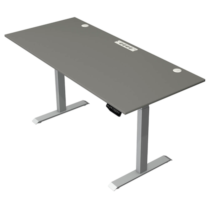 Artikelbild für Kerkmann Move 1 plus elektrisch höhenverstellbarer Schreibtisch grafit rechteckig, T-Fuß-Gestell grau 180,0 x 80,0 cm, Artikelnummer 510309