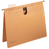 Artikelbild 1 für 25 LEITZ Hängehefter ALPHA® 1989 Karton naturbraun 2 x kaufmännische Heftung, Artikelnummer 939728