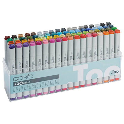 Artikelbild für COPIC® Classic A Layoutmarker-Set farbsortiert 1,0 + 6,0 mm, 72 St., Artikelnummer 717020