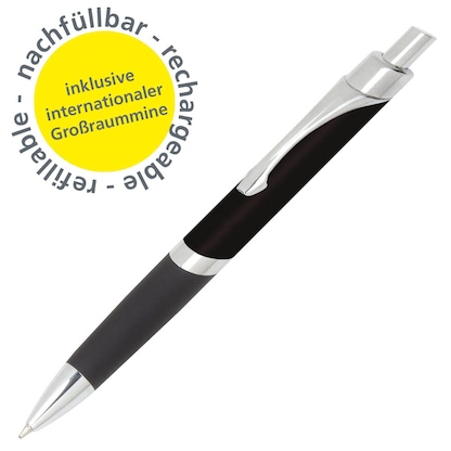 Artikelbild 2 für ONLINE® Kugelschreiber Sporty schwarz, Schreibfarbe: blau, 1 St., Artikelnummer 533651