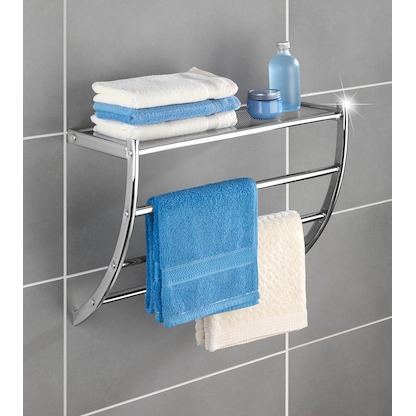 Artikelbild 2 für WENKO Wandregale Pescara silber 56,0 x 21,5 x 46,0 cm, Artikelnummer 528957