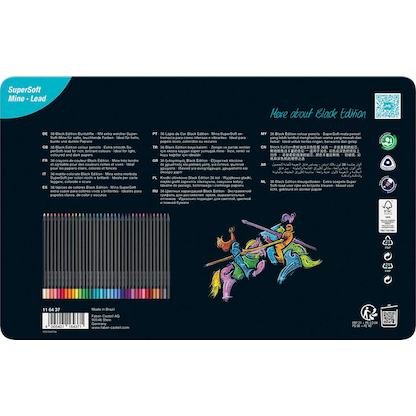 Artikelbild 5 für FABER-CASTELL Black Edition Buntstifte farbsortiert, 36 St., Artikelnummer 321028