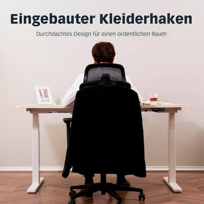 Artikelbild 5 für FlexiSpot Bürostuhl Office Premium YZ03 Stoff schwarz, Gestell schwarz, Artikelnummer 656377