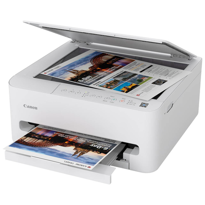 Artikelbild 2 für Canon PIXMA TS4150i 3 in 1 Tintenstrahl-Multifunktionsdrucker weiß, Artikelnummer 690137