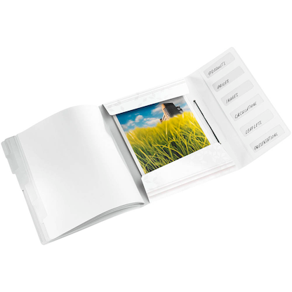 Artikelbild 2 für LEITZ Ordnungsmappe WOW 4633 6 Fächer weiß, Artikelnummer 899935