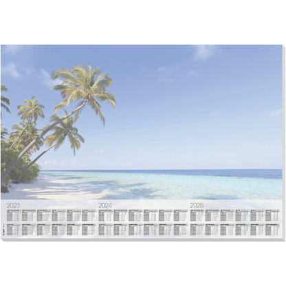 Artikelbild 19 für SIGEL Schreibtischunterlage Beach blau Papier 59,5 x 41,0 cm, 30 Blatt, Artikelnummer 220234