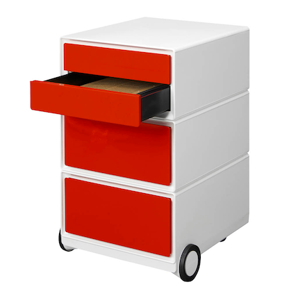 Artikelbild 5 für PAPERFLOW easyBox Rollcontainer weiß, rot 4 Auszüge 39,0 x 43,6 x 64,2 cm, Artikelnummer 170833