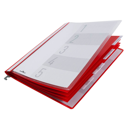 Artikelbild 8 für 5 DURABLE Personalhefter Kunststoff rot 5 x kaufmännische Heftung, Artikelnummer 965891