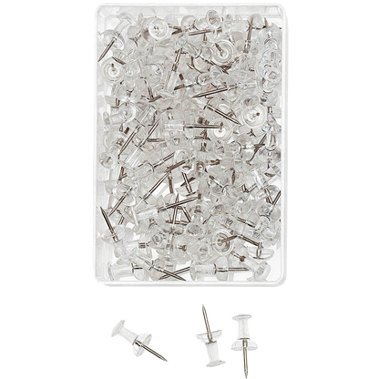 Artikelbild für 100 WEDO Pinnnadeln Diabolo transparent, Artikelnummer 719627