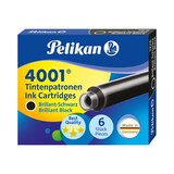 Artikelbild 1 für Pelikan 4001 TP/6 Tintenpatronen für Füller brillant-schwarz 6 St., Artikelnummer 682472