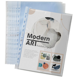 Artikelbild 1 für 10 OXFORD Prospekthüllen DIN A4 transparent genarbt 0,09 mm, Artikelnummer 313664